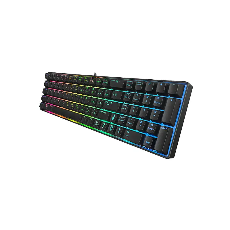 New USB Wired Gaming 85 Keys Customized ergonomic gaming RGB  backlight keyboard For Gamer  GKL-8006L